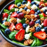 15-Minute Strawberry Spinach Salad