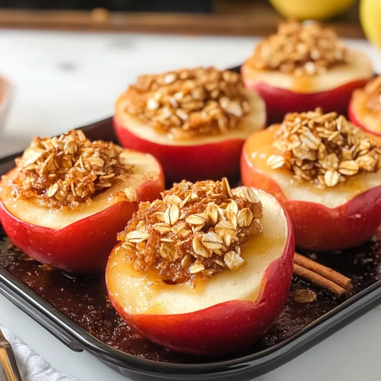 Air Fryer Baked Apples with Oats