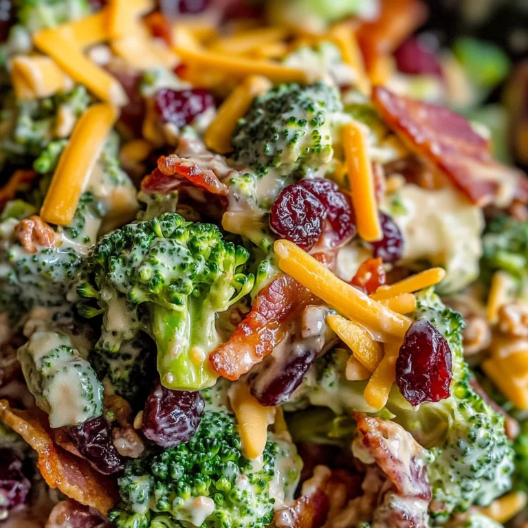 Broccoli Salad with Turkey Bacon Recipe