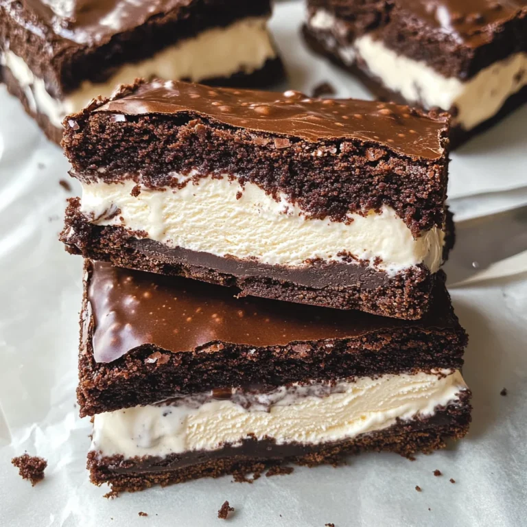 Brownie Ice Cream Sandwiches