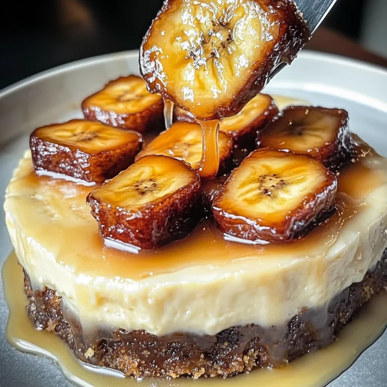 Caramelized Banana Cheesecake With Vanilla Extract