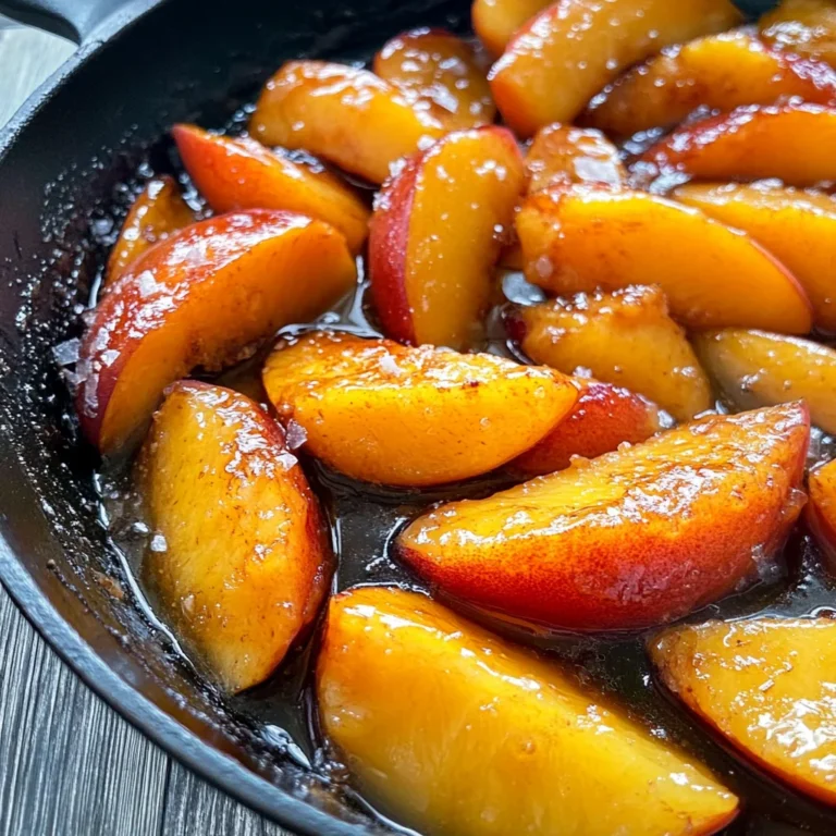 Caramelized Skillet Peaches