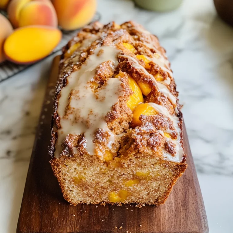 Cinnamon Peach Bread