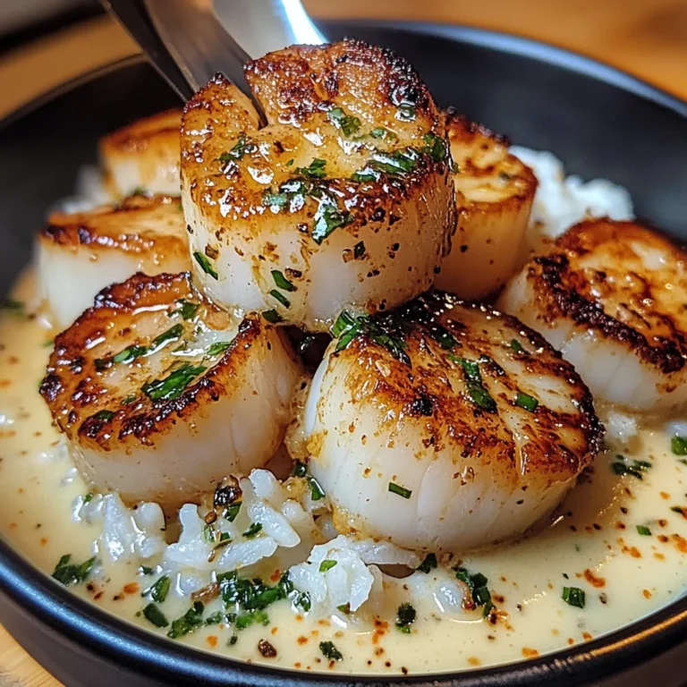 Creamy Garlic Butter Scallop Bowl