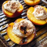 Grilled Peaches with Cinnamon Honey Ricotta
