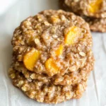 Healthy Peach Oatmeal Breakfast Cookies