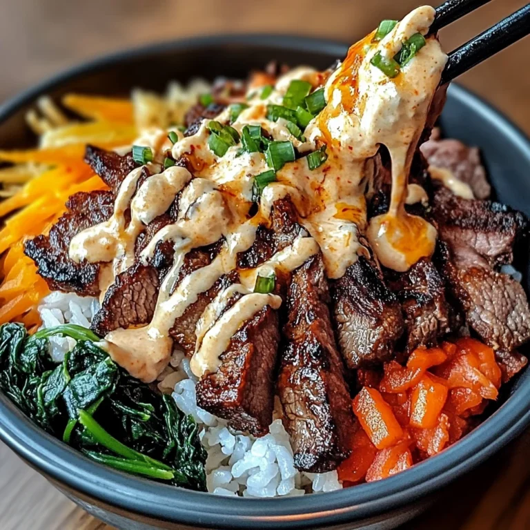 Korean Beef Bibimbap With Gochujang Aioli