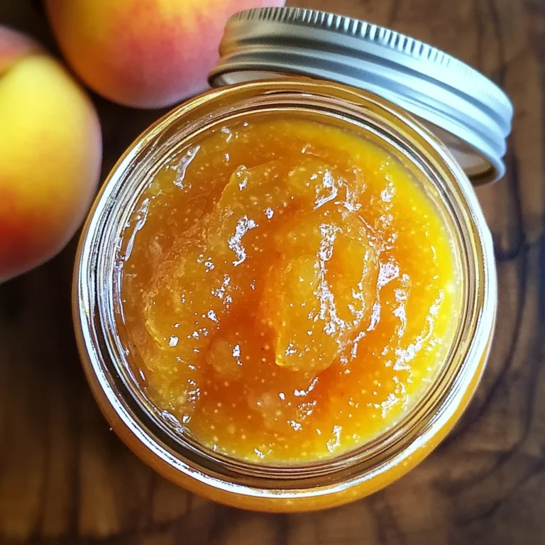 Small Batch Vanilla Peach Jam