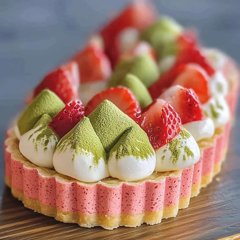 Strawberry Matcha Tart
