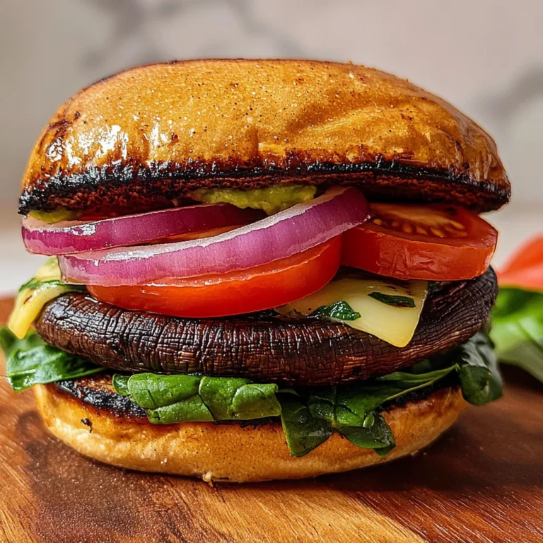 The Best Grilled Portobello Mushroom Burger