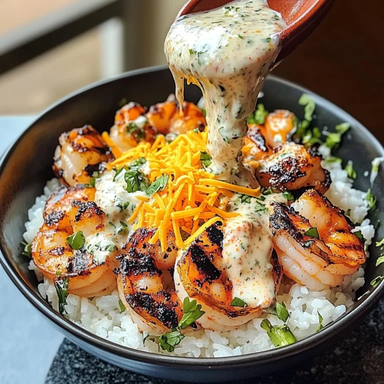 Tropical Shrimp Rice Bowl With Coconut Lime Sauce