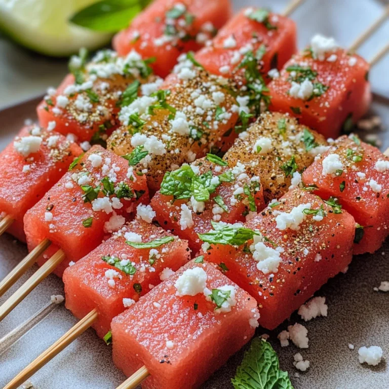 Watermelon Tajin Skewers