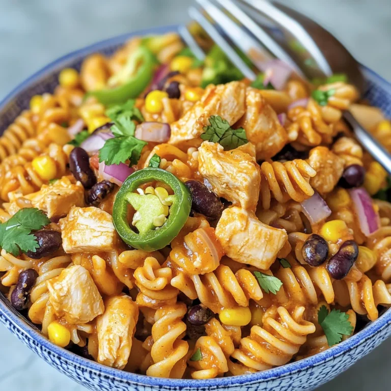 Zesty Chicken Enchilada Pasta Salad