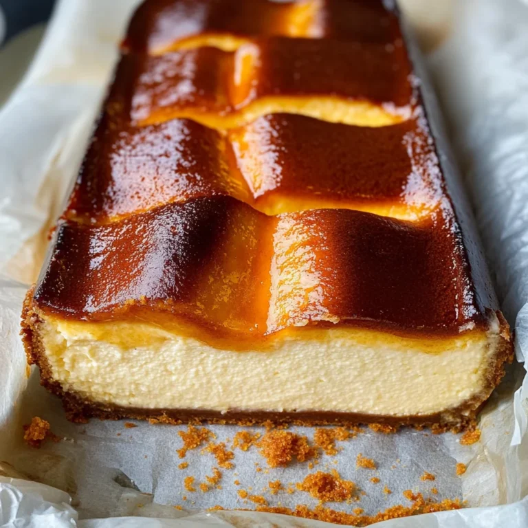 Burnt Basque Cheesecake in a Loaf Pan