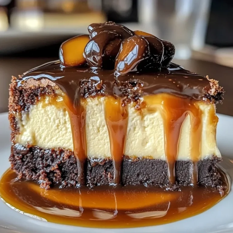 Caramel Brownie Cheesecake