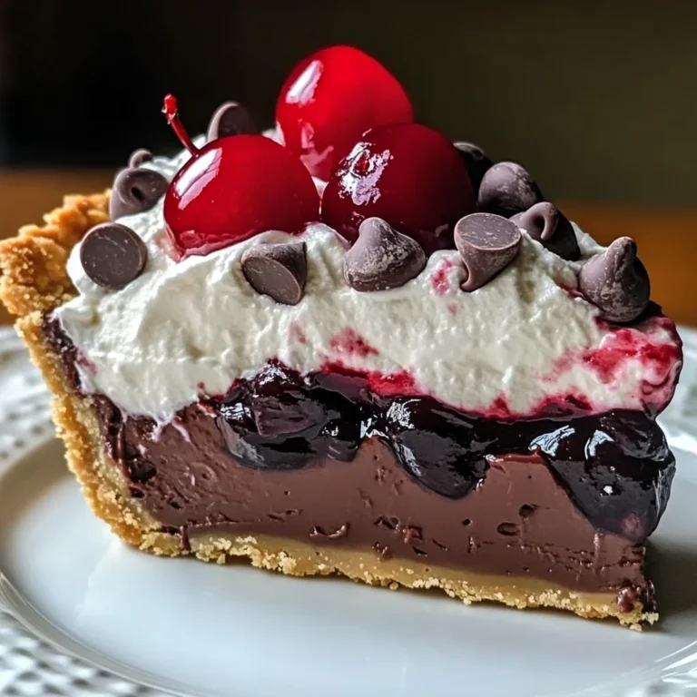 Chocolate Cherry Cream Pie