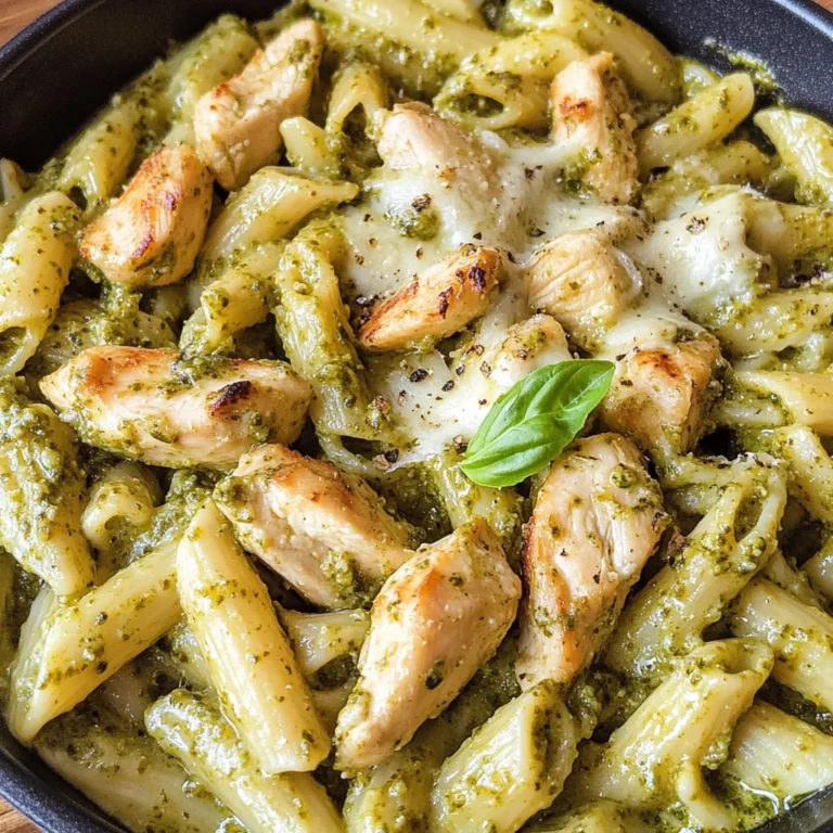 Creamy Chicken Pesto Pasta