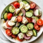 Fresh Cucumber Caprese Salad