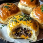 Garlic Parmesan Cheeseburger Bombs