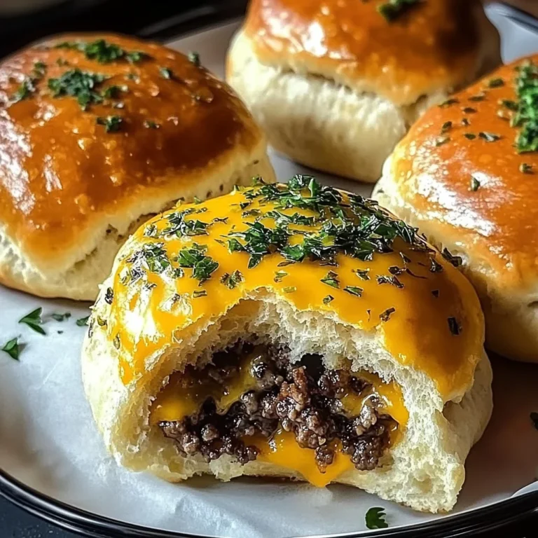 Garlic Parmesan Cheeseburger Bombs