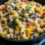 High-Protein Creamy Philly Cheesesteak Mac & Cheese