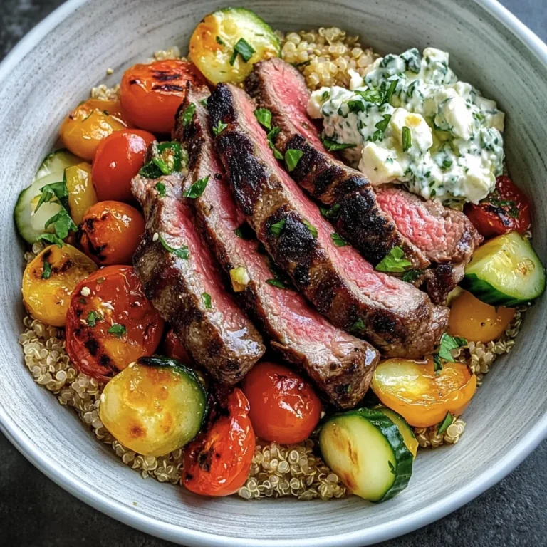 Mediterranean Steak Bowl Recipe