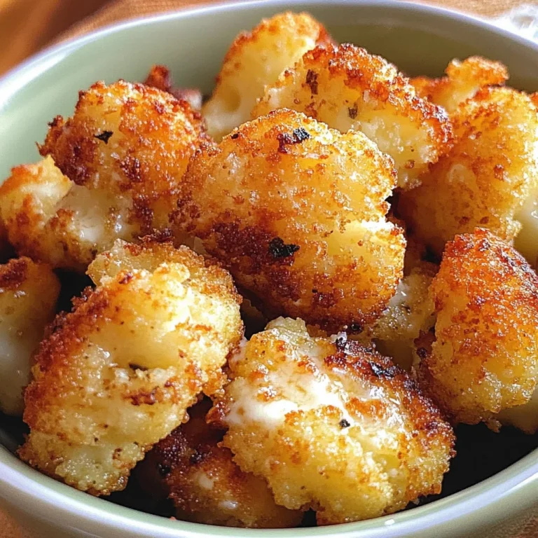 Parmesan Cauliflower Bites - Just 5 Ingredients