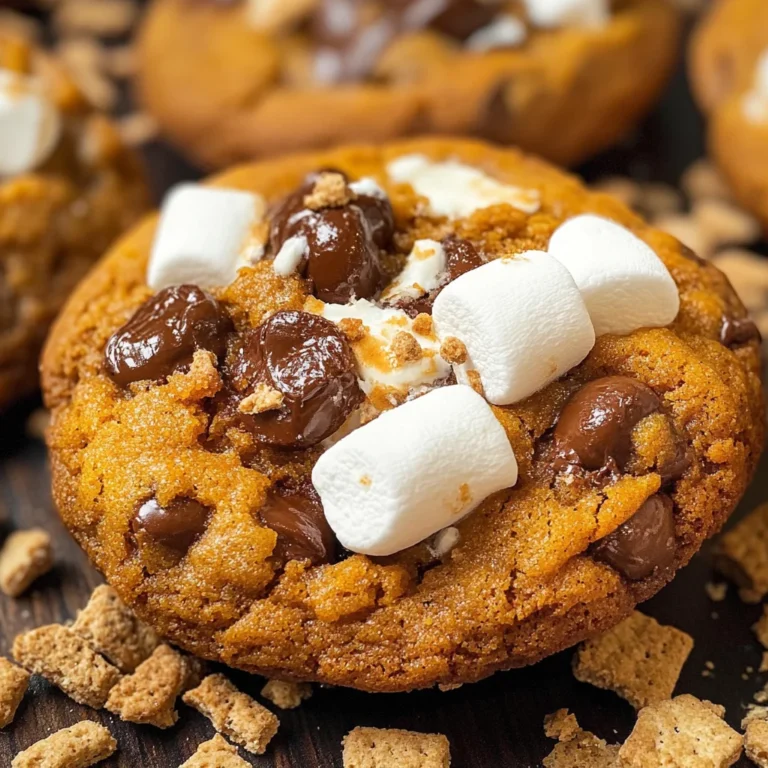 Pumpkin S'mores Cookies