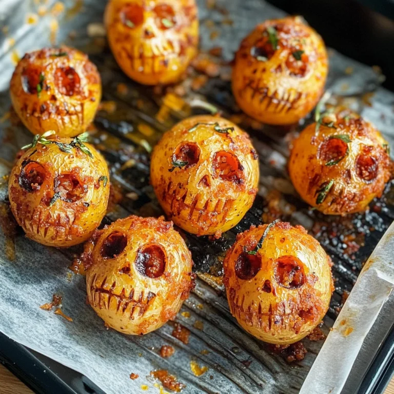 Spooky Halloween Skull Potatoes