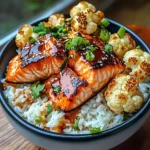 Sriracha Honey Salmon Bowls