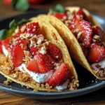 Strawberry Crunch Cheesecake Tacos