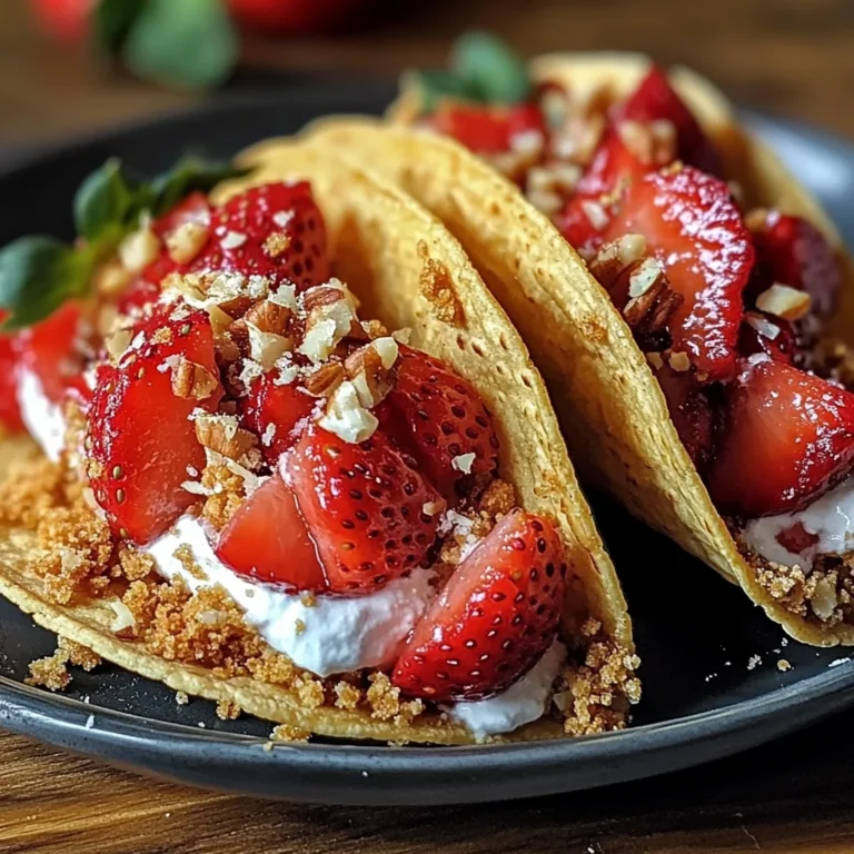 Strawberry Crunch Cheesecake Tacos