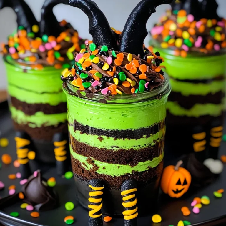 Witches Brew Halloween Cake Jars