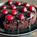 Chocolate Cherry Upside Down Cake