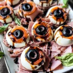 Halloween Antipasto Eyeballs Appetizer