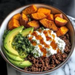 Sweet Potato & Ground Beef Protein Bowl with Cottage Cheese