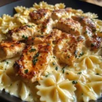 Cheesy Garlic Cajun Chicken Bowtie Pasta