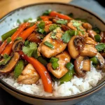 Chicken, Mushroom & Veggie Rice Bowl