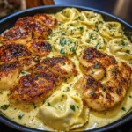 Creamy Cajun Chicken Tortellini in Garlic Mozzarella Sauce