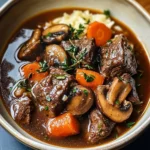French Beef Stew with Mushrooms