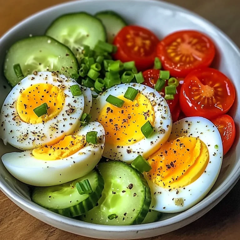 Garden Egg Bowl with Cucumber & Cherry Tomatoes