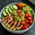 Grilled Chicken Power Bowl with Guac & Veggies