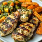 Grilled Chicken with Sautéed Mixed Veggies & Roasted Roots