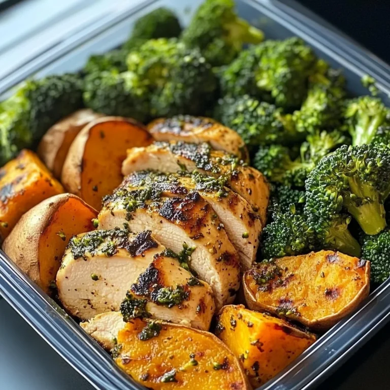 Herbed Chicken Meal Prep Bowls with Sweet Potatoes & Broccoli