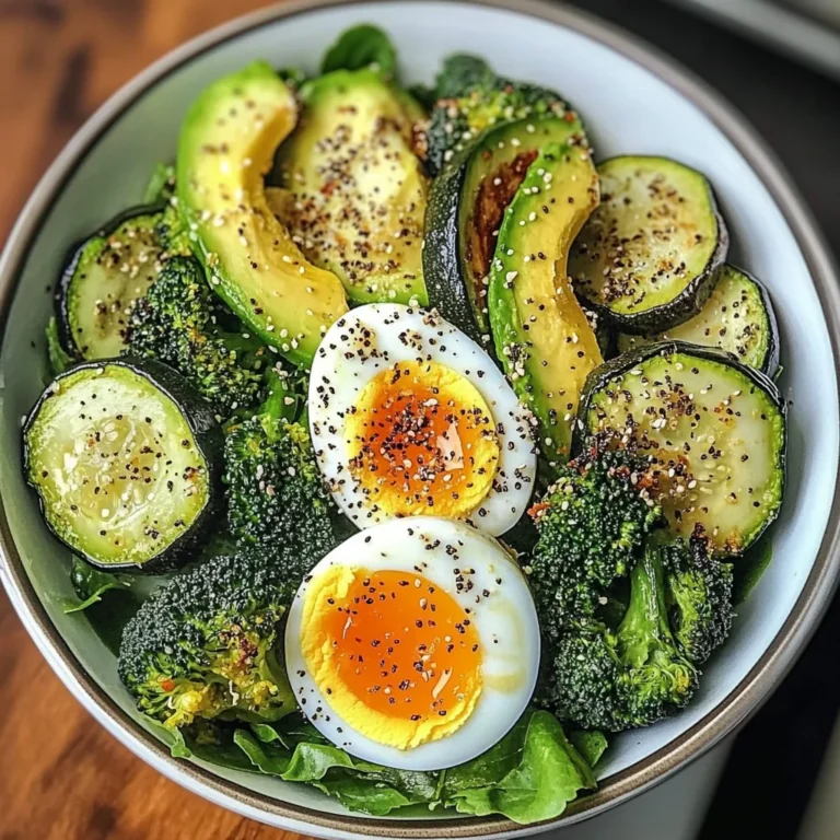 Jammy Egg Power Bowl with Roasted Veggies & Avocado