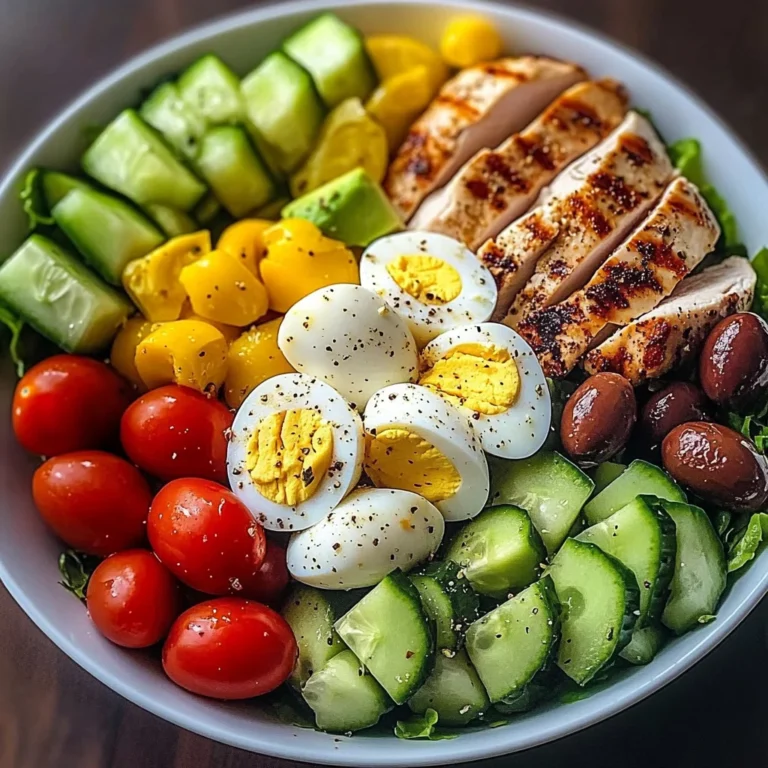 Mediterranean Chicken Salad Bowl