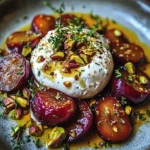 Roasted Plum and Burrata Salad