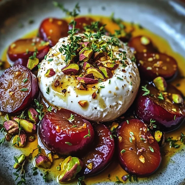 Roasted Plum and Burrata Salad