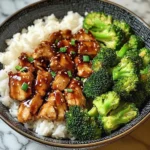 Teriyaki Chicken and Broccoli Bowl