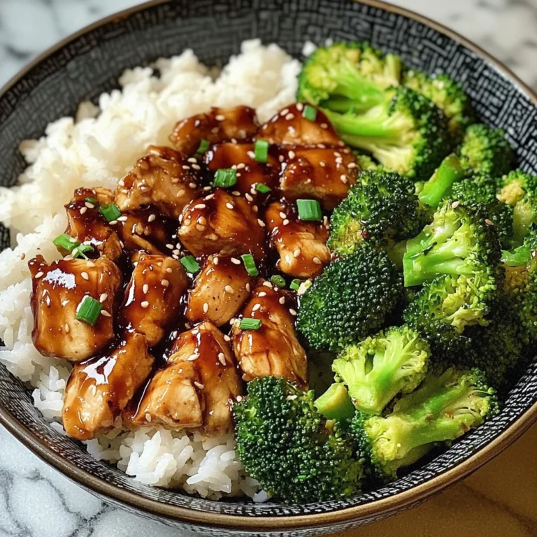 Teriyaki Chicken and Broccoli Bowl